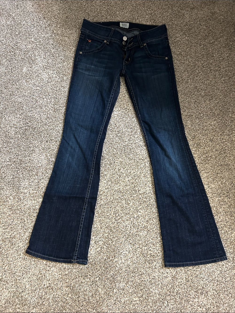 Hudson Jeans Dark Indigo Small Flare Jeans